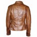 Jennifer Lopez Brown Leather Distressed Jacket